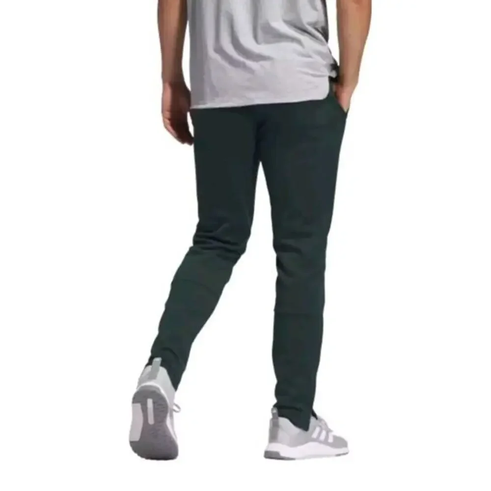 ADIDAS Tapered Zip Leg Size XL Green Stitched Logo Men's‎ Fleece Sweat Pants